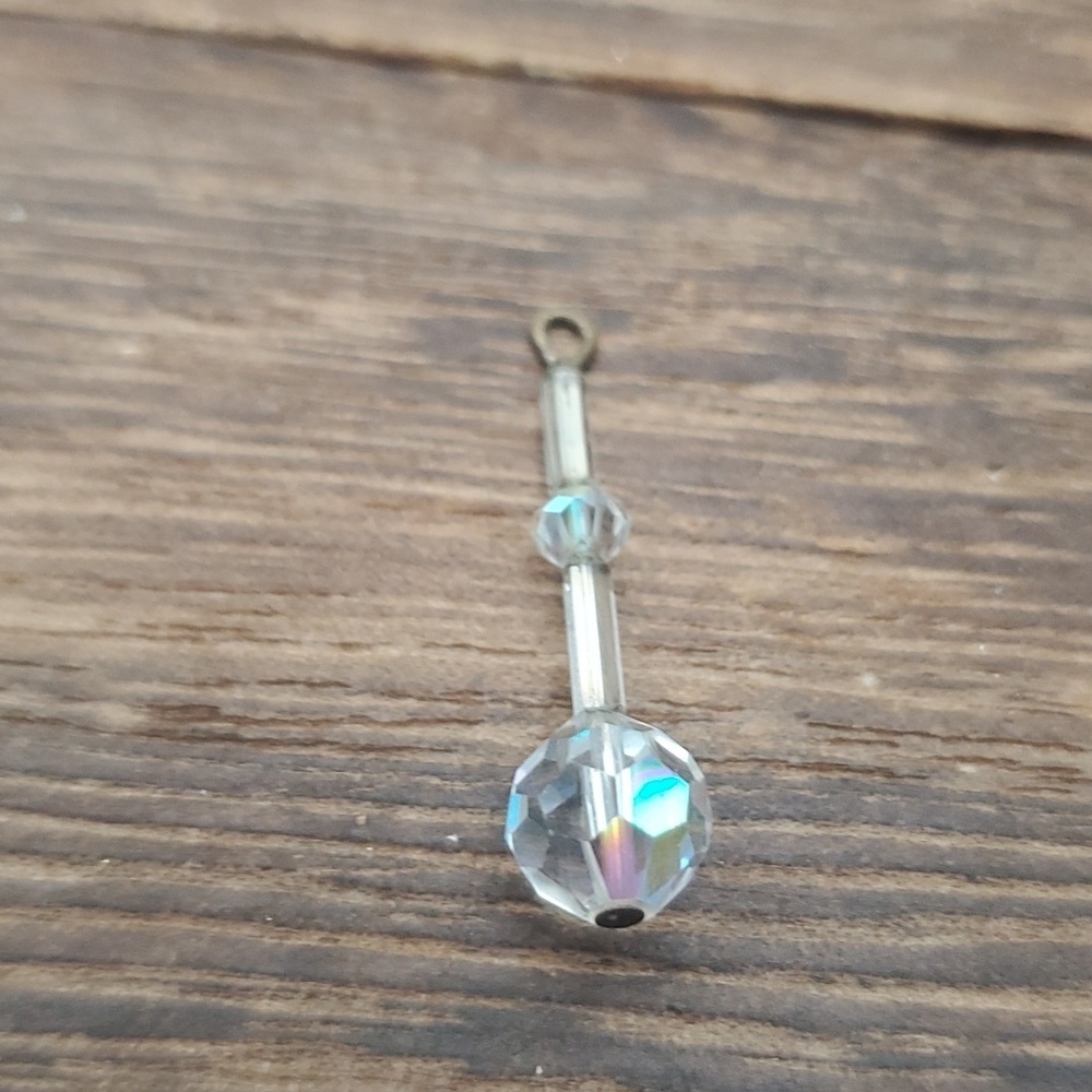 Aurora borealis crystal orb pendant‎